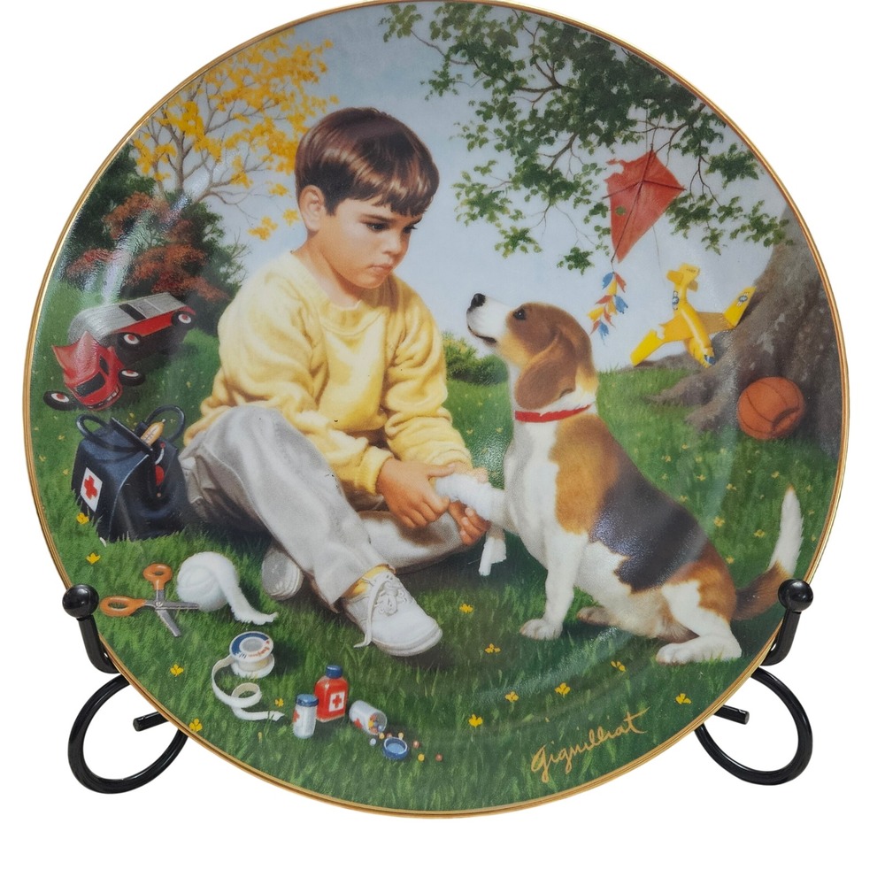 Danbury Mint "Wednesdays Child" by Elaine Gignulliat Decorative Plate 8" 1991